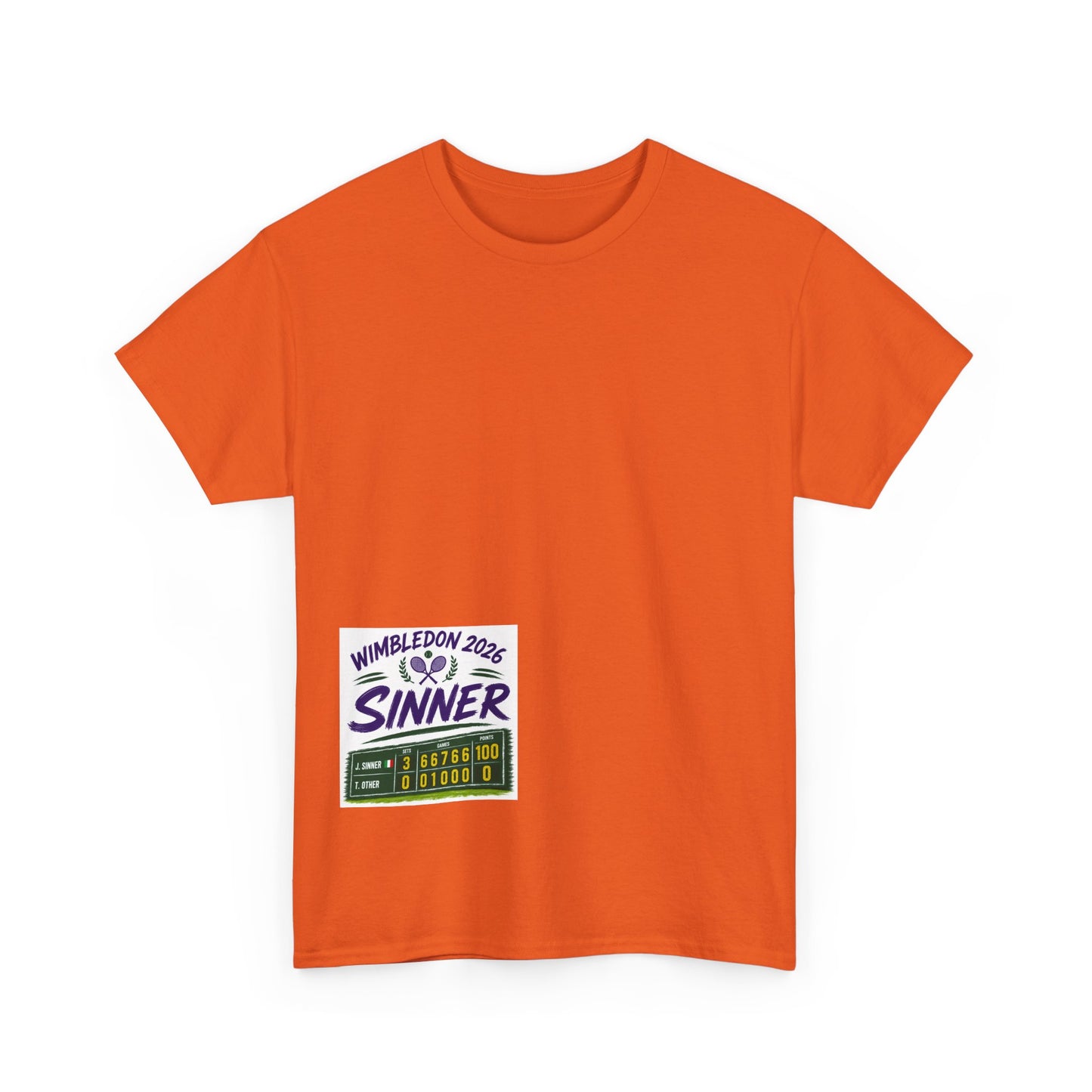 Wimbledon 2026  Tennis  T shirt - Sinner