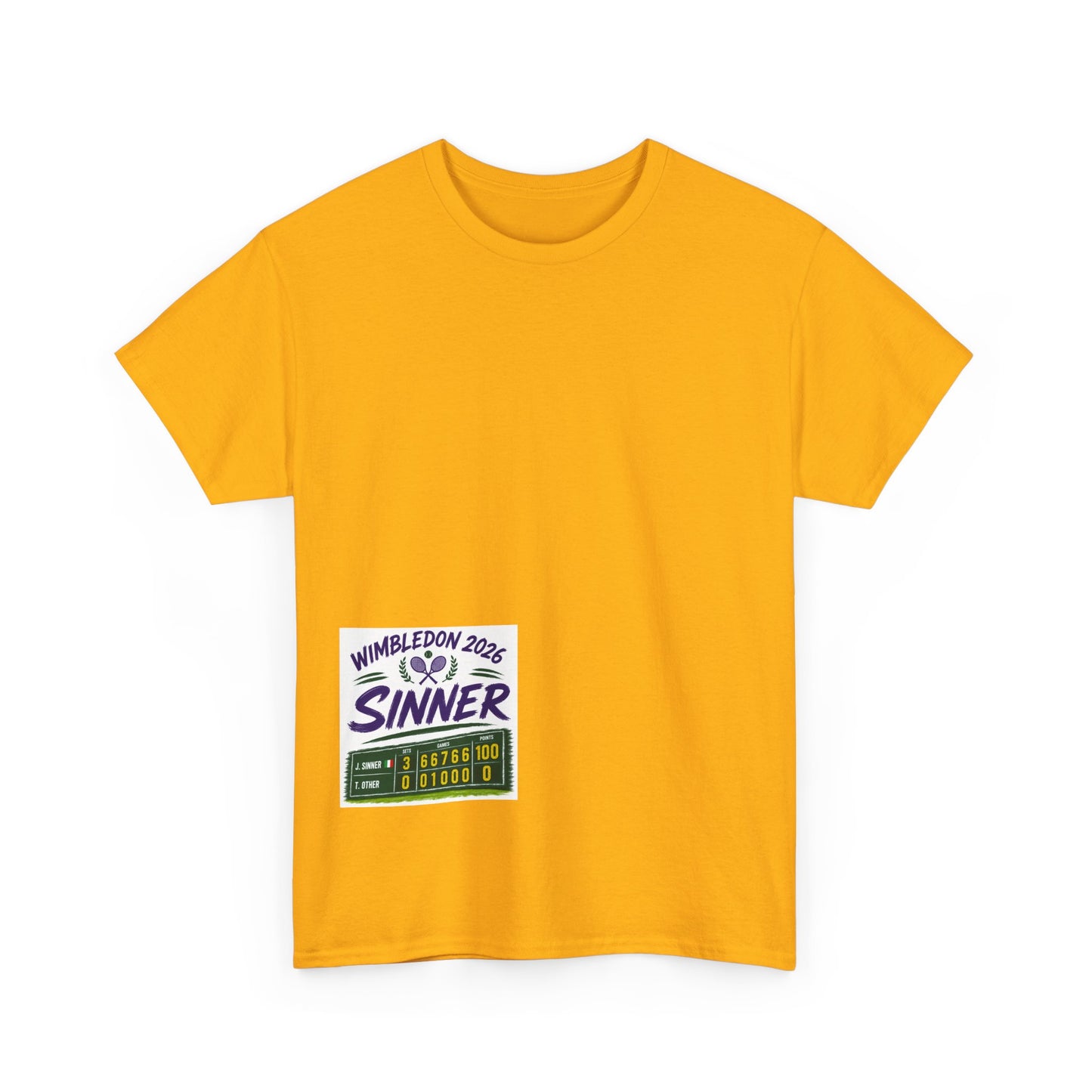 Wimbledon 2026  Tennis  T shirt - Sinner