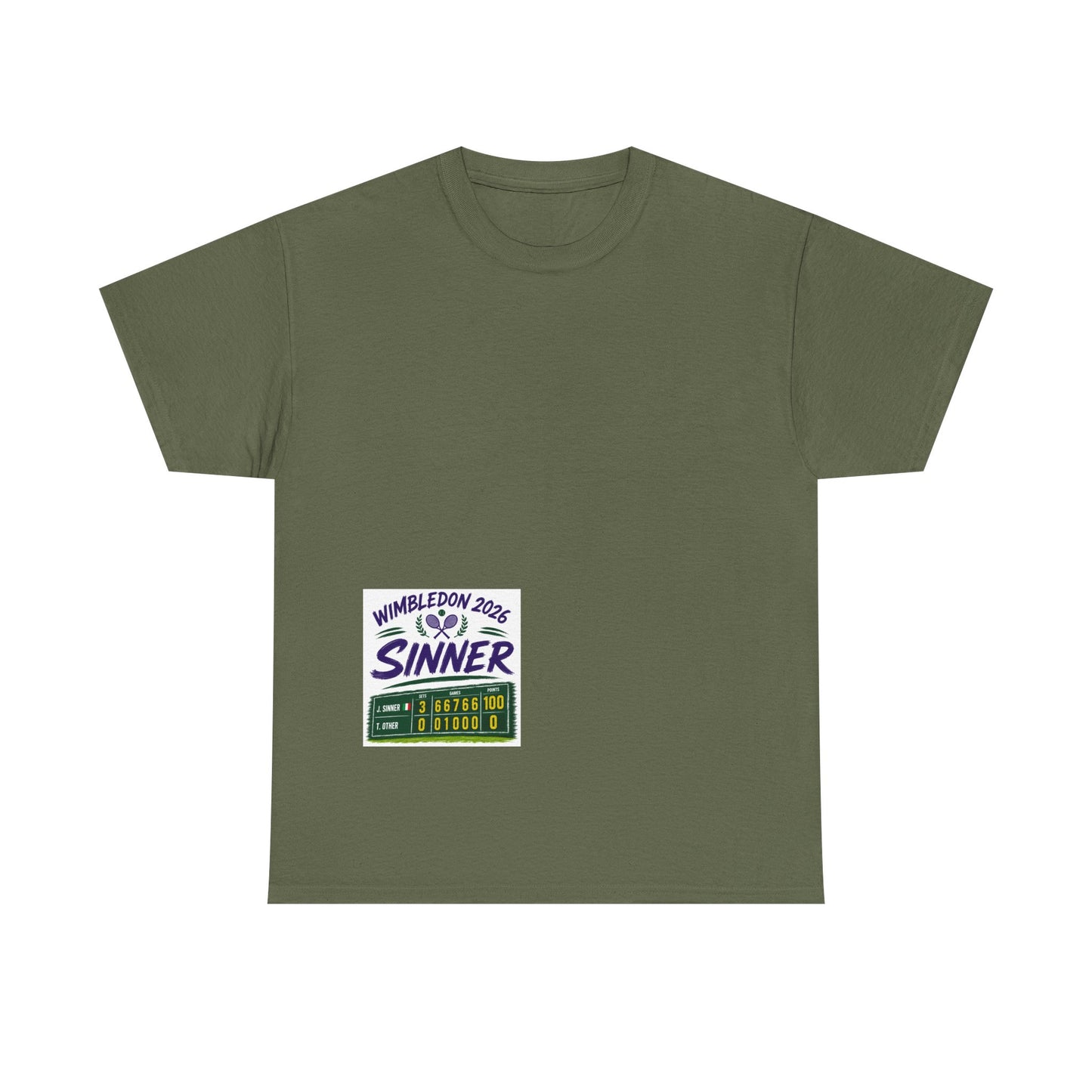 Wimbledon 2026  Tennis  T shirt - Sinner