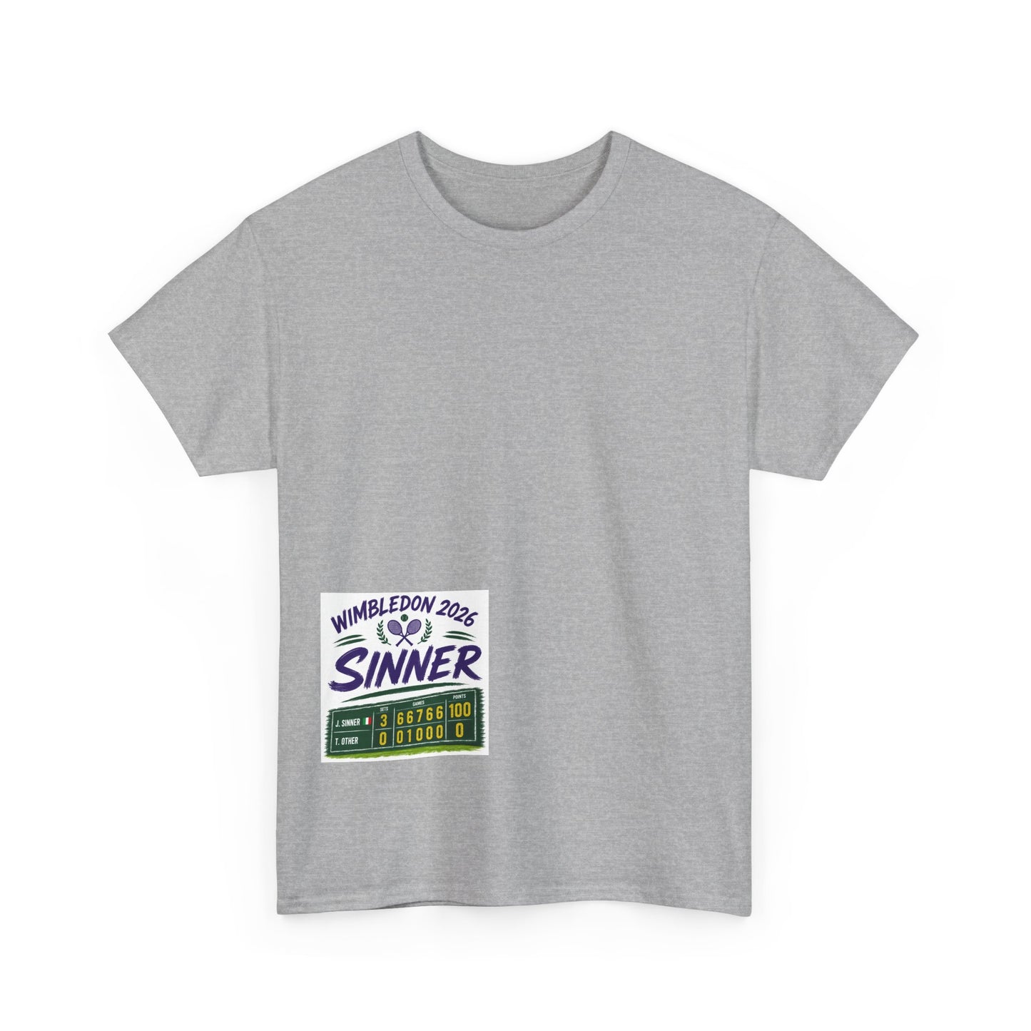 Wimbledon 2026  Tennis  T shirt - Sinner