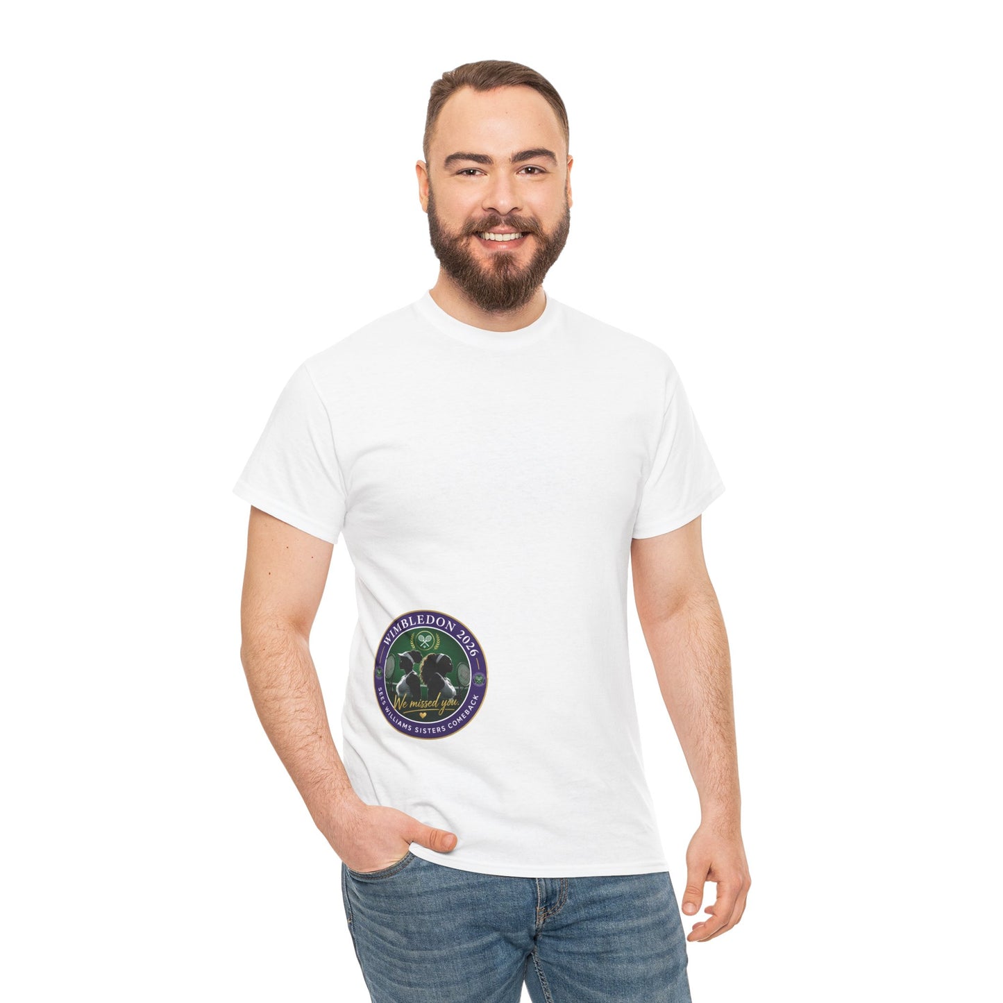 2026  Wimbledon - Tennis Logo T shirt _ Williams Sisters Comeback- We missed you