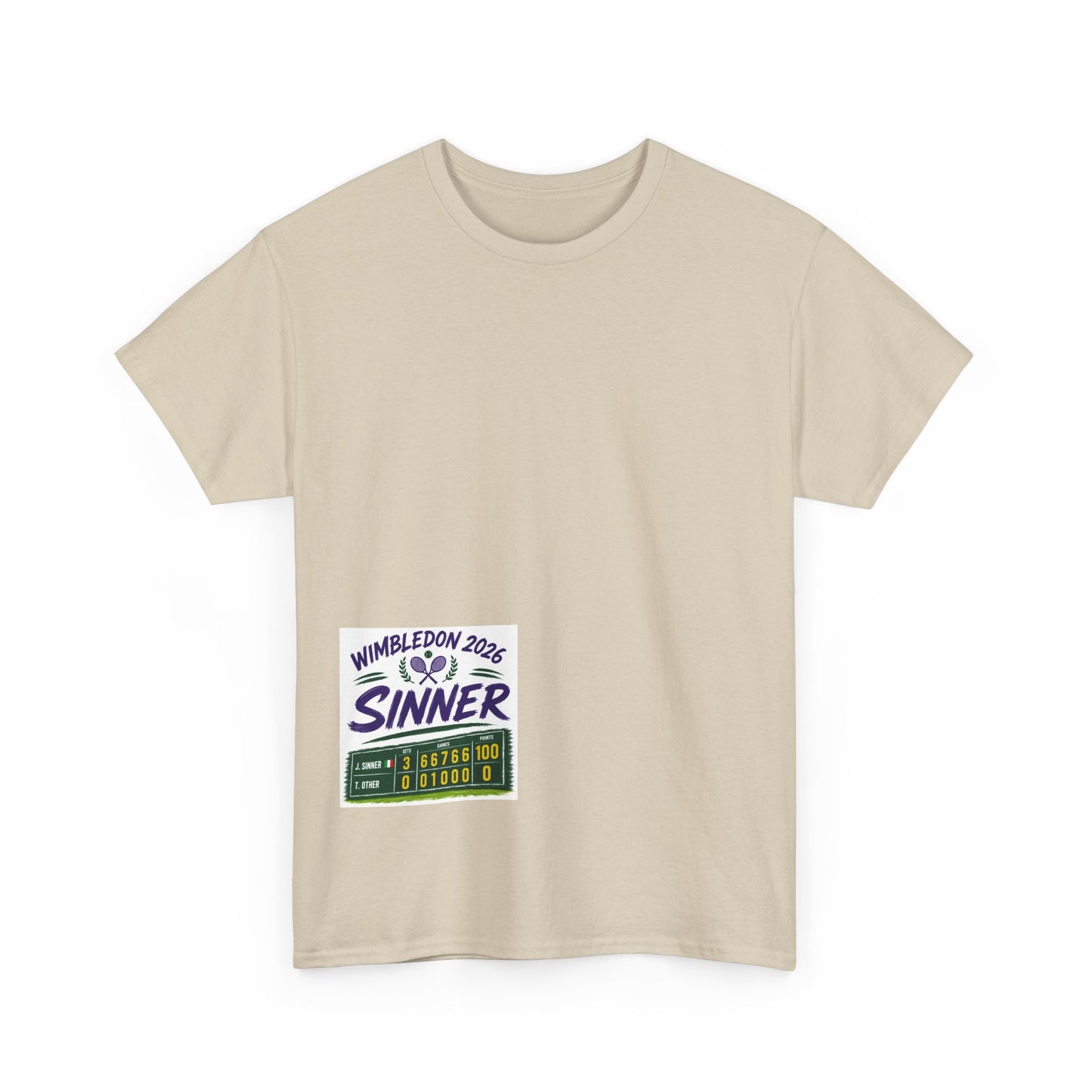 Wimbledon 2026  Tennis  T shirt - Sinner