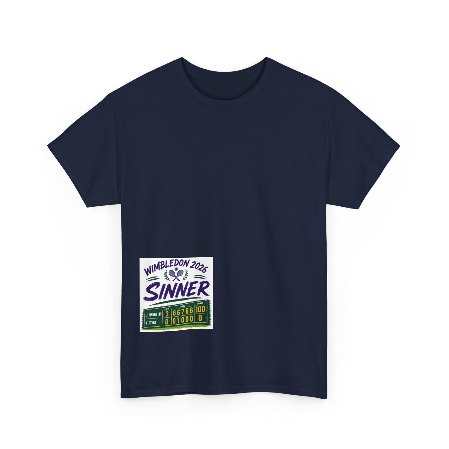 Wimbledon 2026  Tennis  T shirt - Sinner
