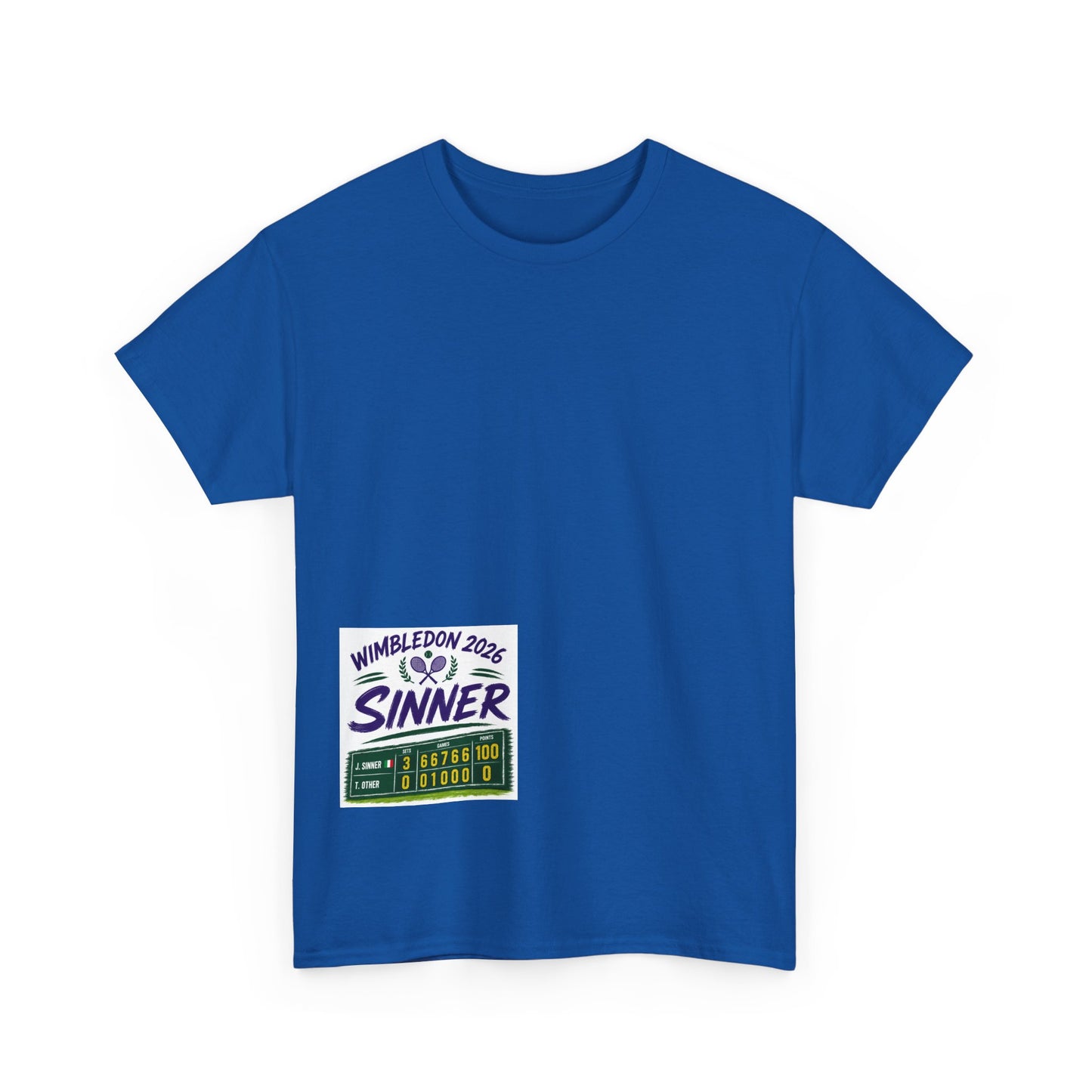 Wimbledon 2026  Tennis  T shirt - Sinner