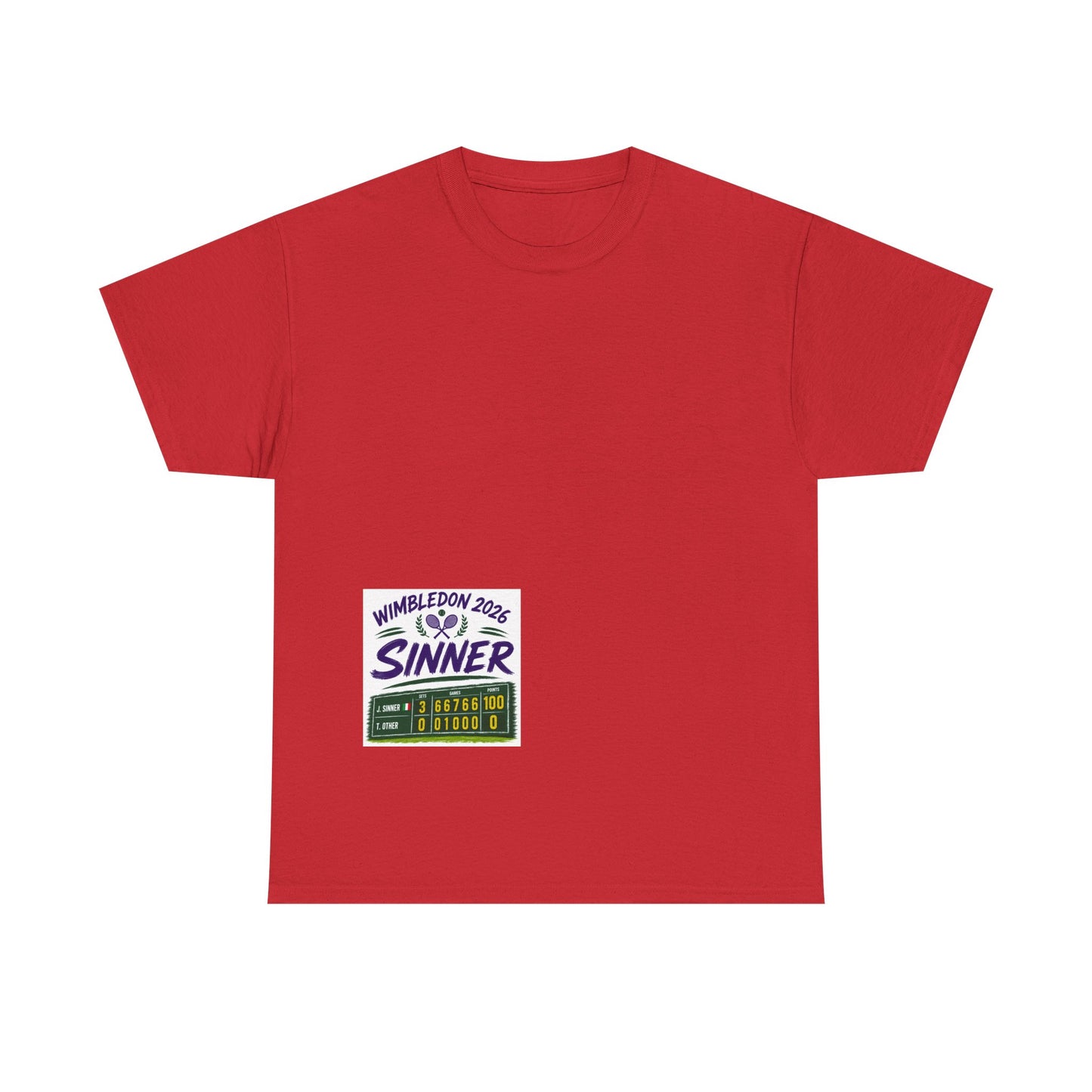 Wimbledon 2026  Tennis  T shirt - Sinner