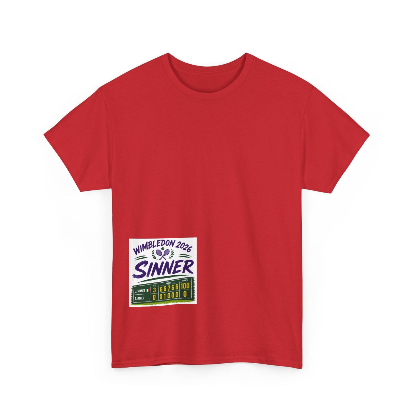 Wimbledon 2026  Tennis  T shirt - Sinner