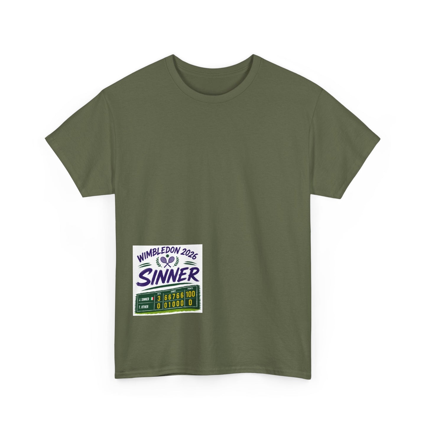 Wimbledon 2026  Tennis  T shirt - Sinner
