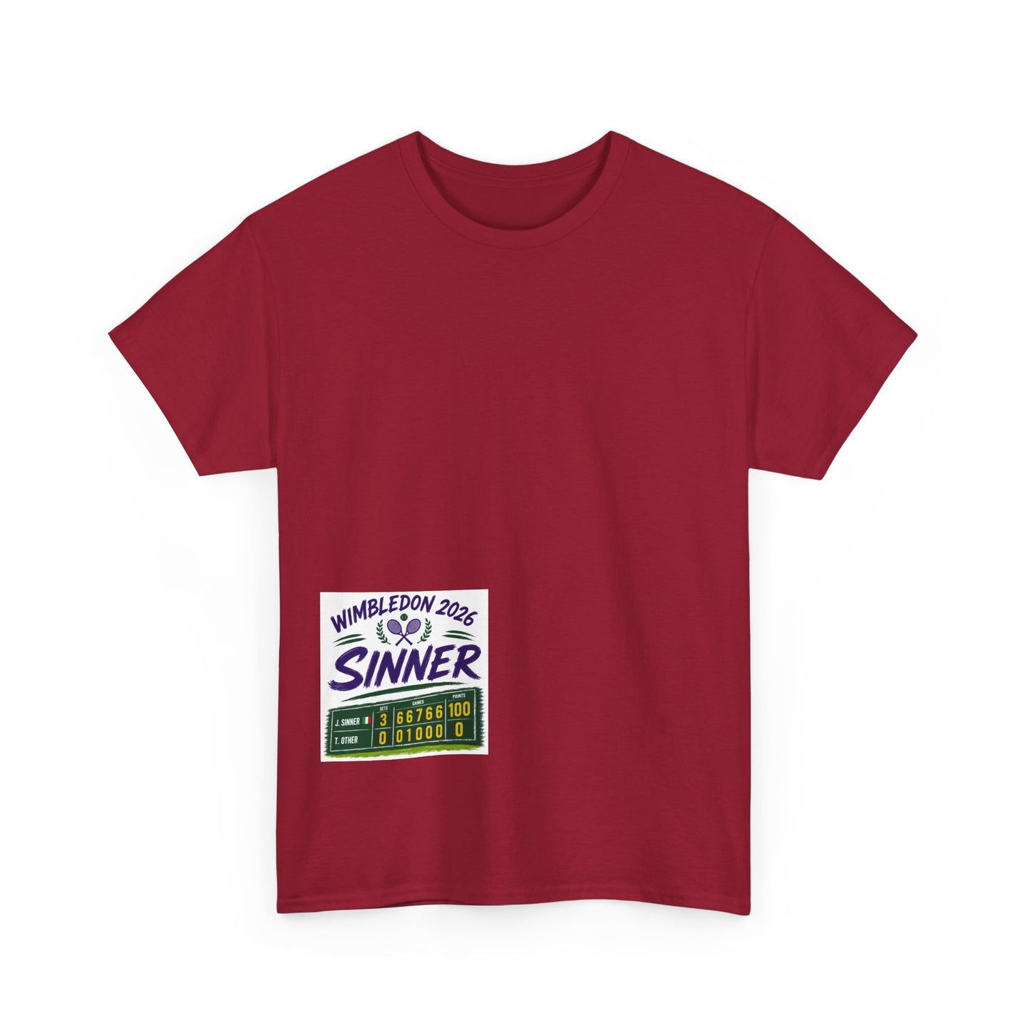 Wimbledon 2026  Tennis  T shirt - Sinner