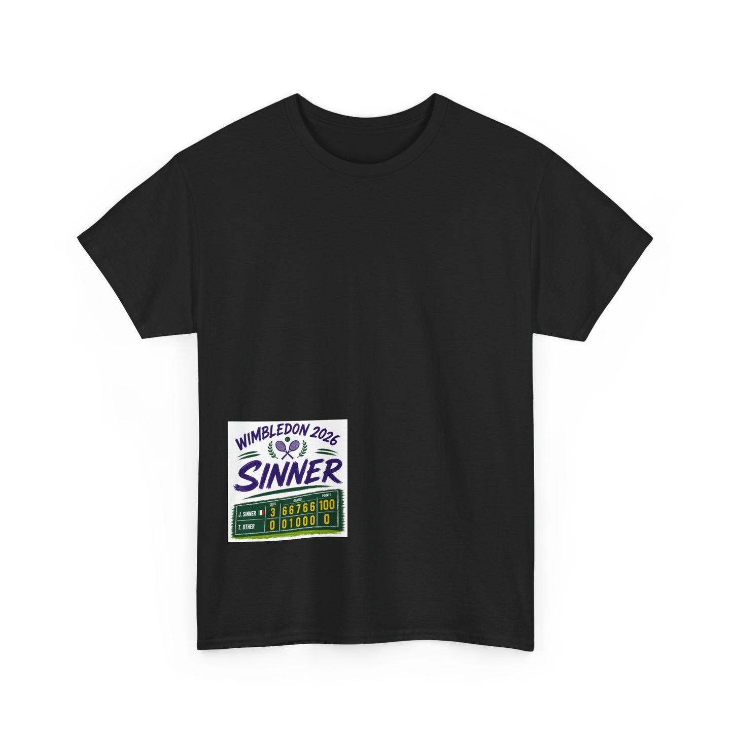 Wimbledon 2026  Tennis  T shirt - Sinner