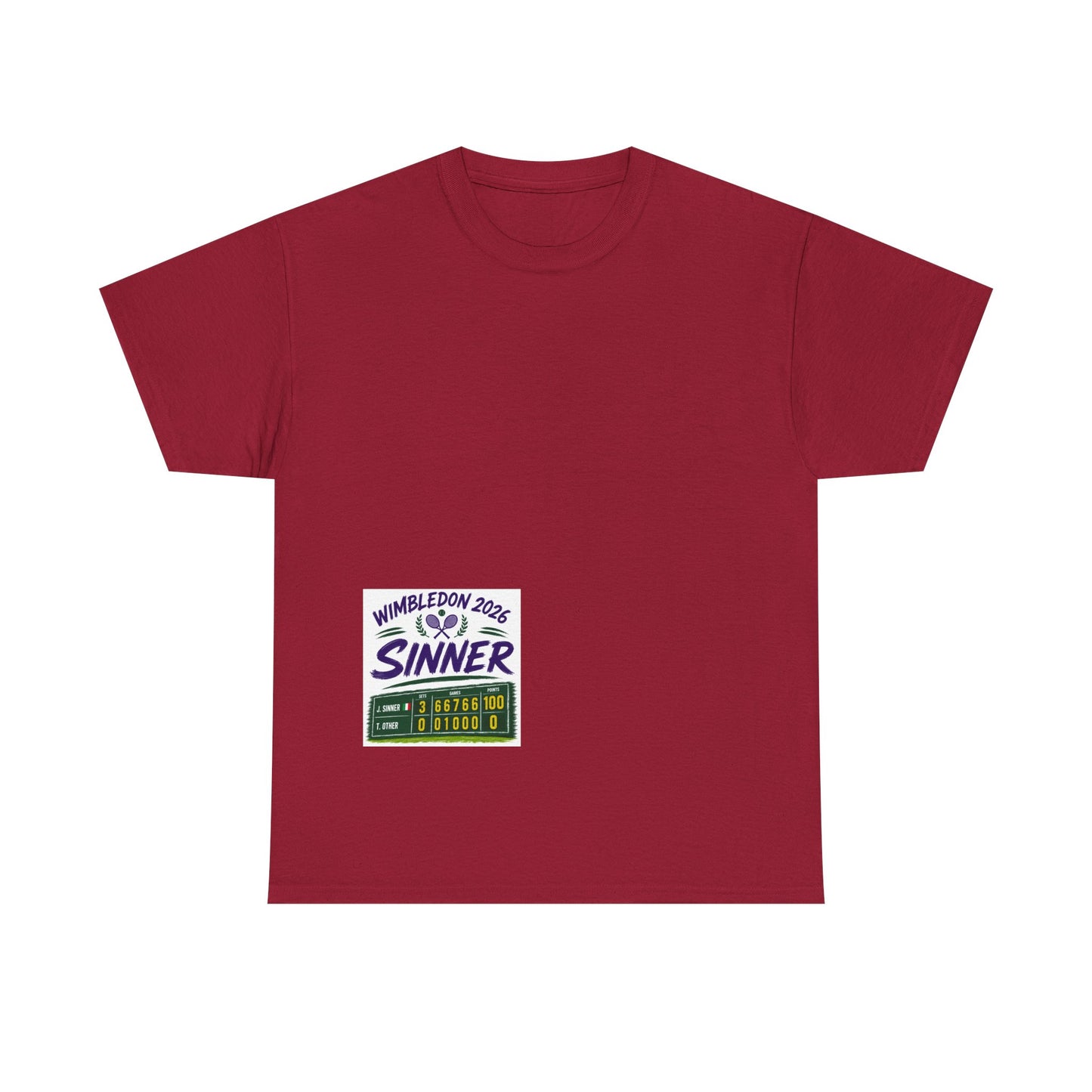 Wimbledon 2026  Tennis  T shirt - Sinner